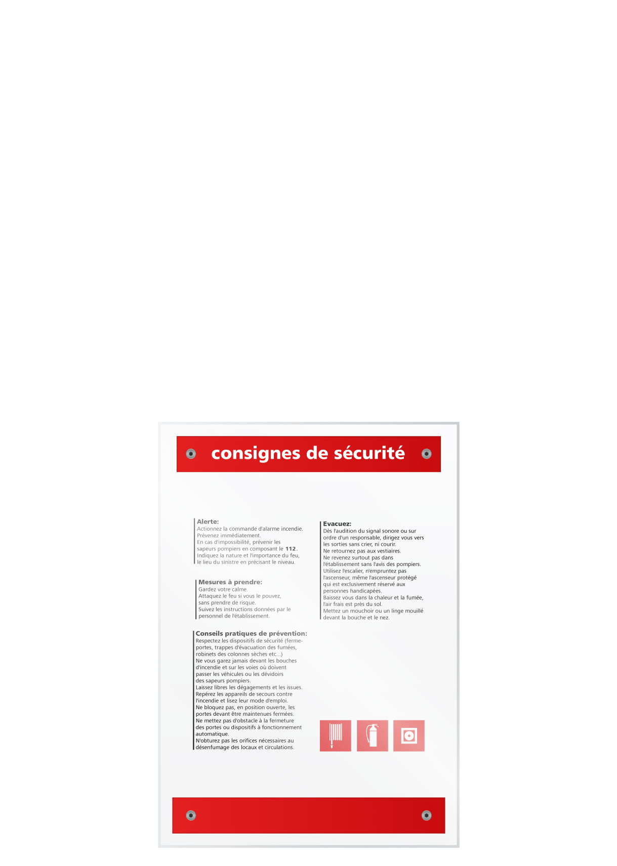 Marcal - Sécurité Consigne A4 - Paperduck