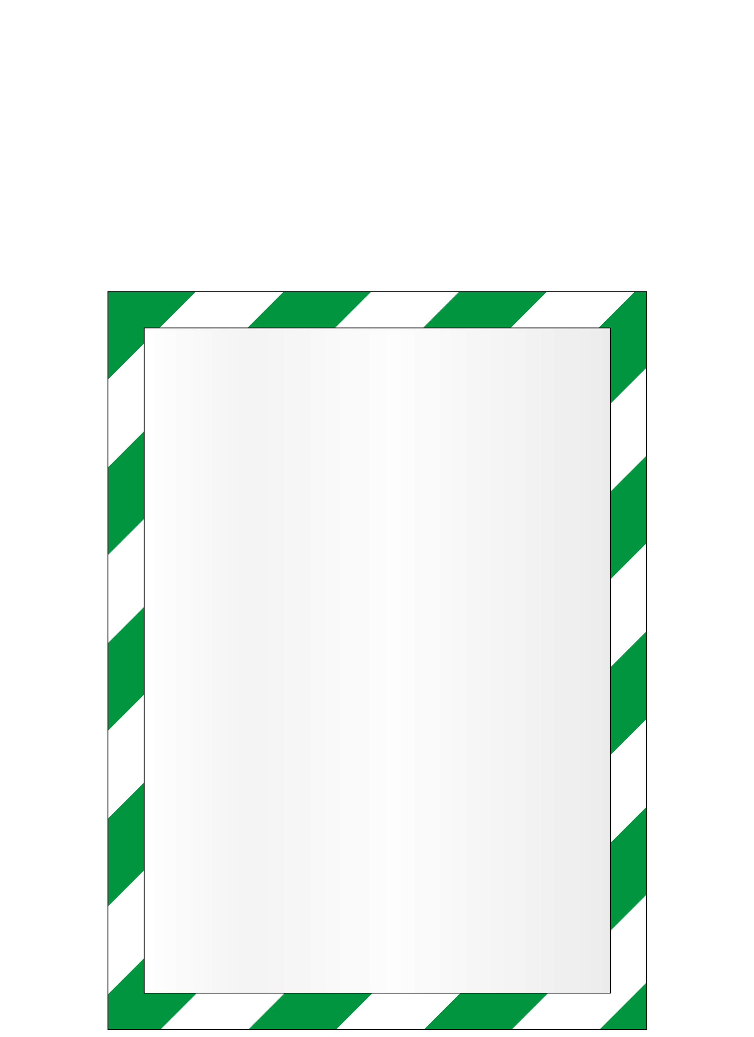 Pochette A4 magnétique blanc-vert