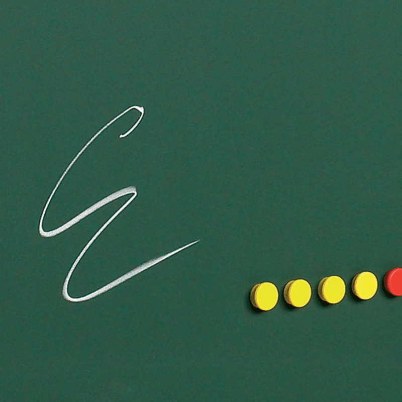 Tableau émaillé vert craie