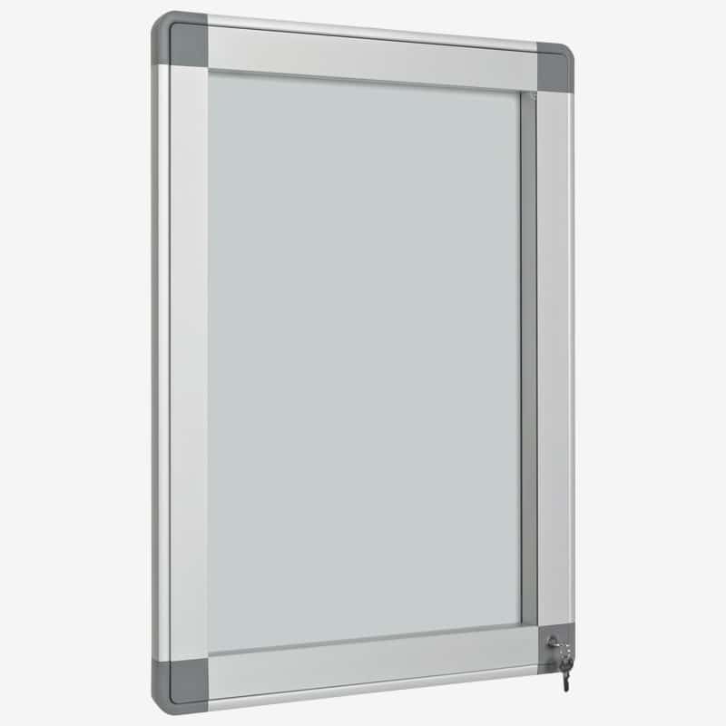 vitrine affichage porte charnière