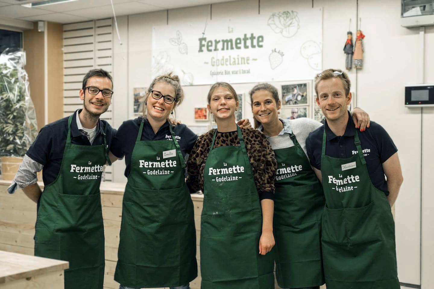 membres de l'équipe de l'entreprise fermette godelaine