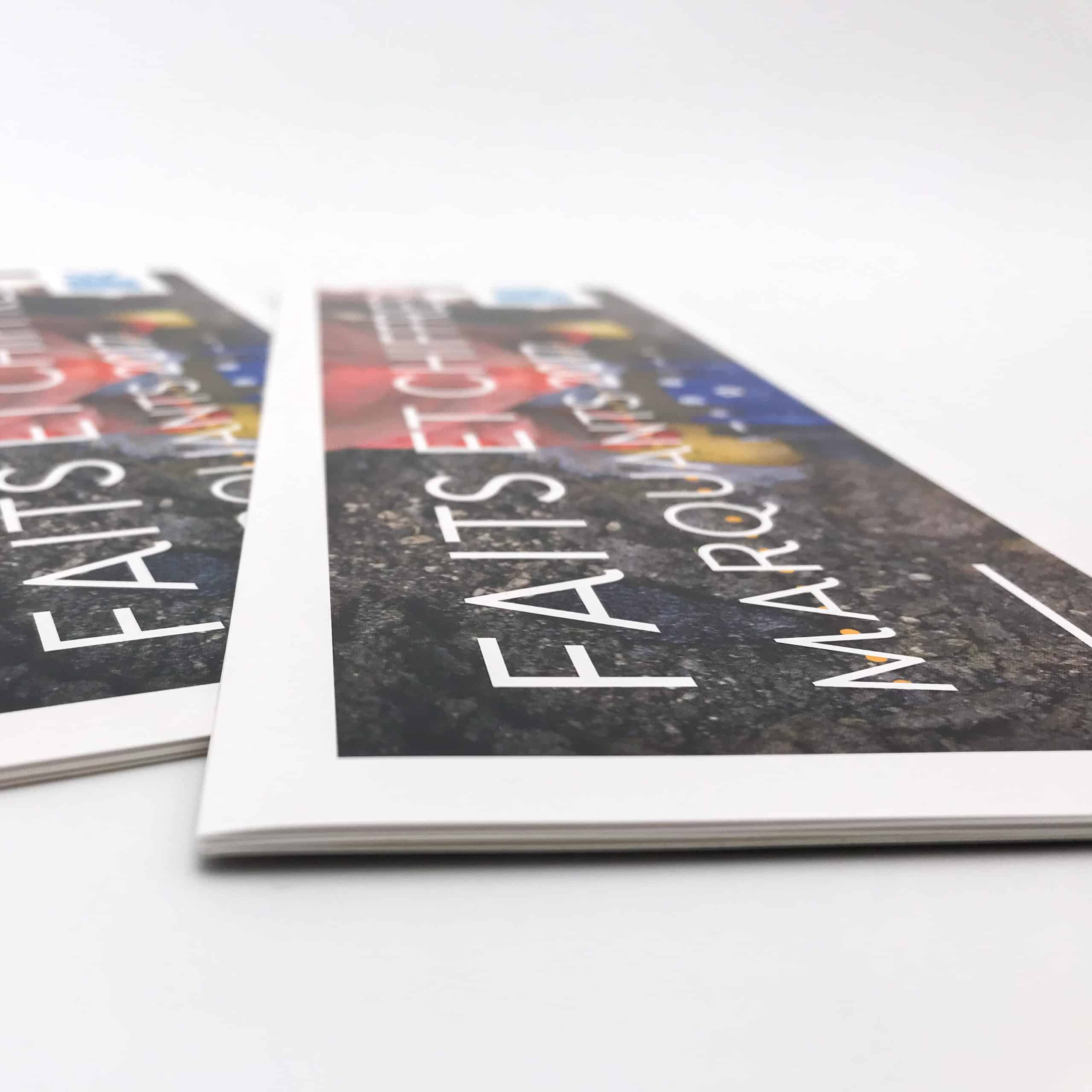 photo zoomée sur la couverture du dépliant "faits et chiffres" qui accompagnait le rapport annuel de la SWDE en 2017